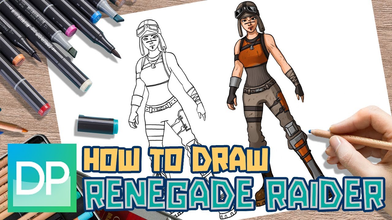 Drawpedia how to draw renegade raider fro fortnite