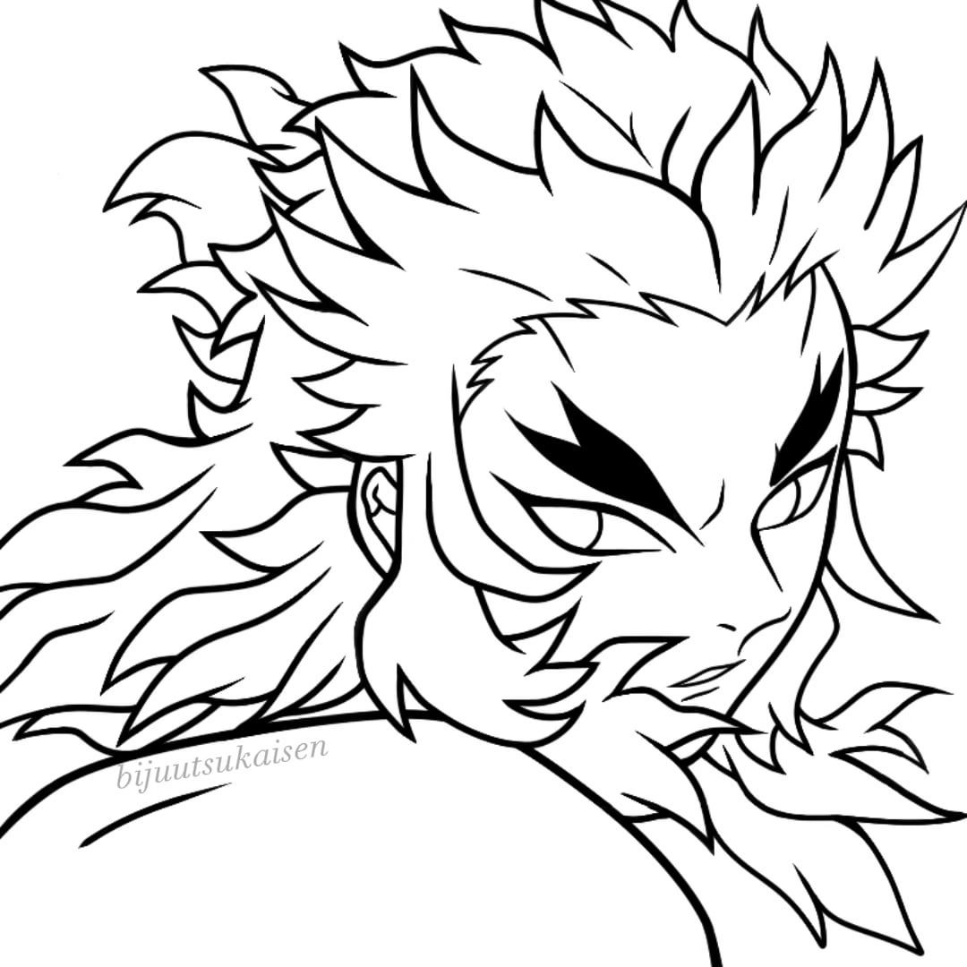Rengoku drawing process oc rkimetsunoyaiba