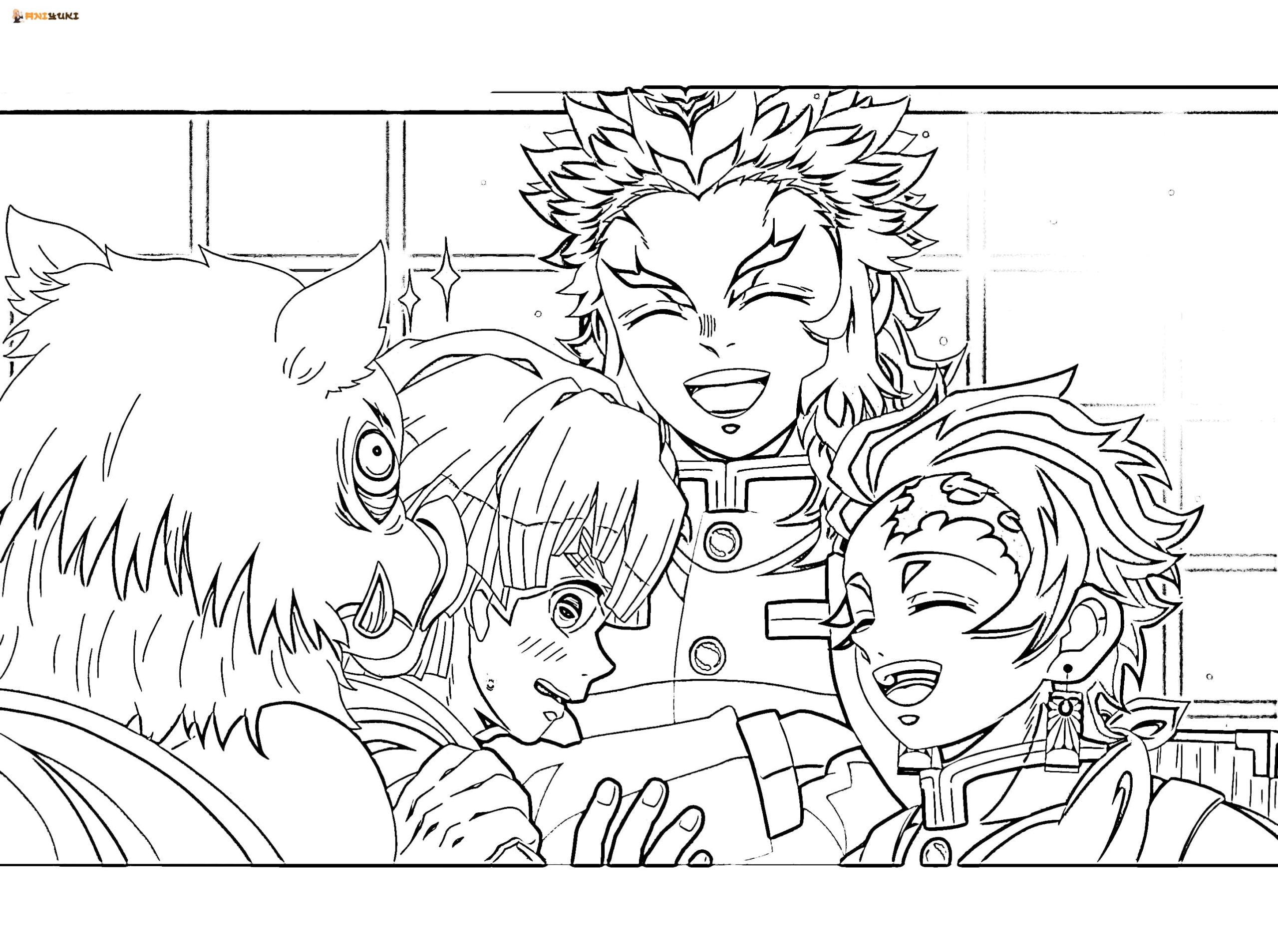 Kyojuro rengoku coloring pages