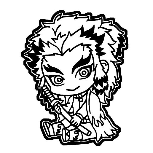 Kyojuro rengoku coloring pages printable for free download
