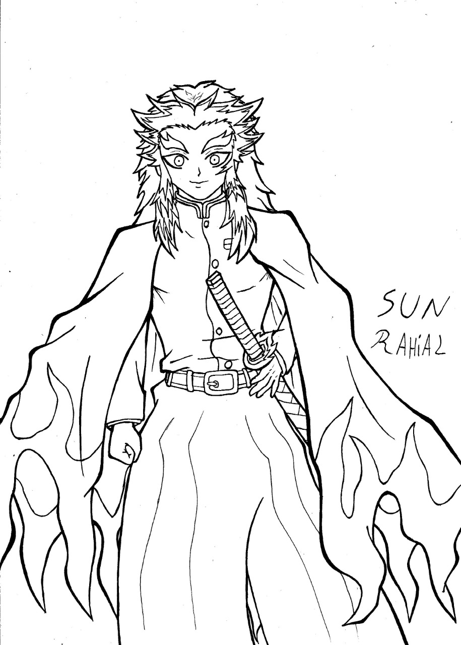 Rengoku kyojuro by sunrahial on