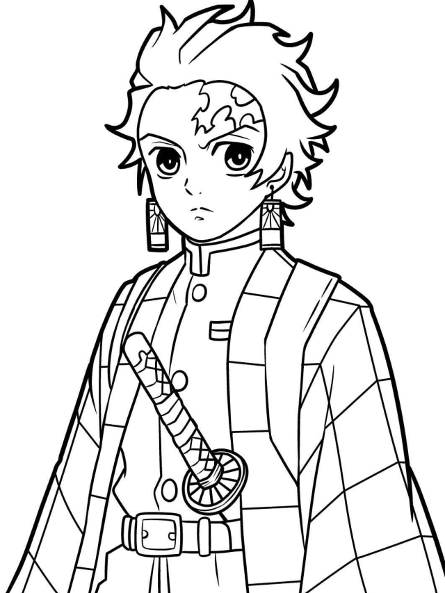 Rengoku kyojuro face coloring page demon slayer