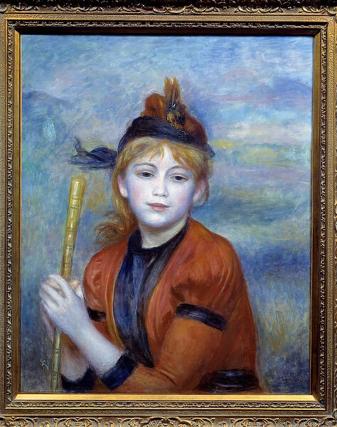 The hiker painting by pierre auguste renoir