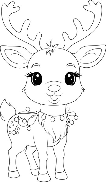 Thousand colourful reindeer royalty