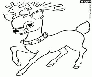 Juegos de renos navideãos para colorear imprimir y pintar rudolph coloring pages santa coloring pages deer coloring pages