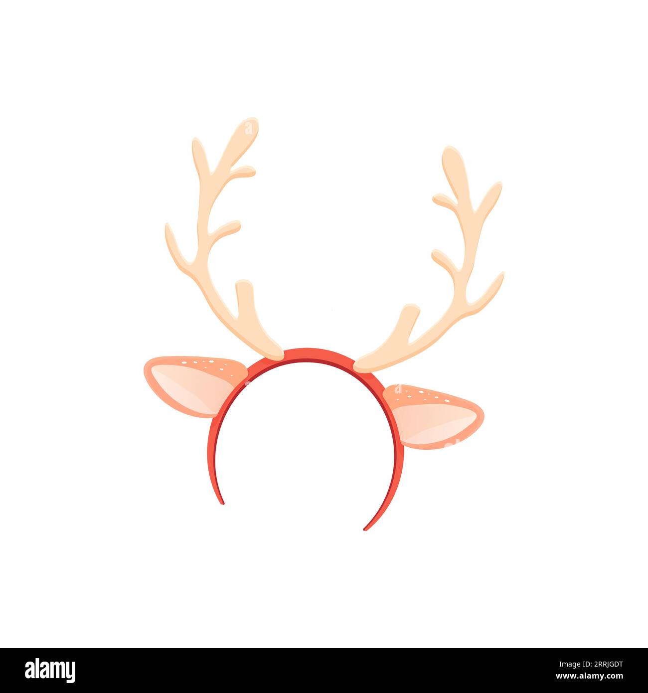Reindeer antlers headband stock vector images