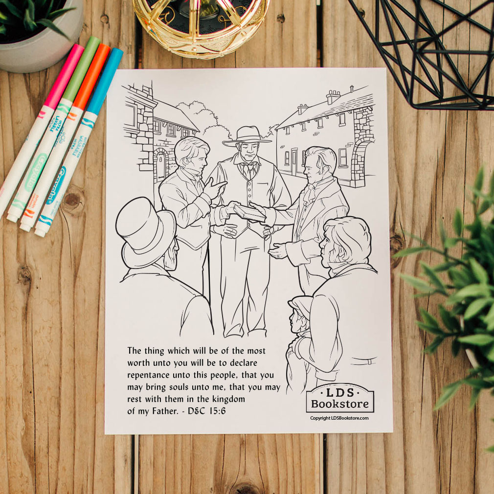 Declare repentance unto this people coloring page