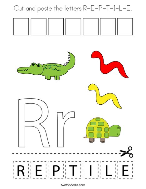 Cut and paste the letters r