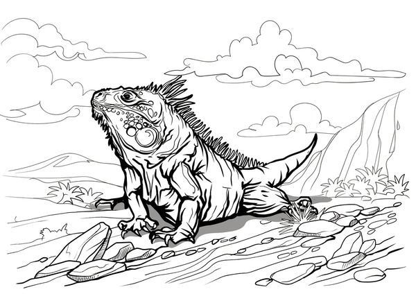 Thousand colouring book reptiles royalty