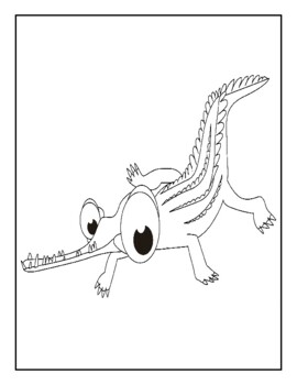 Reptile coloring book printable for kids by teacher graph tpt
