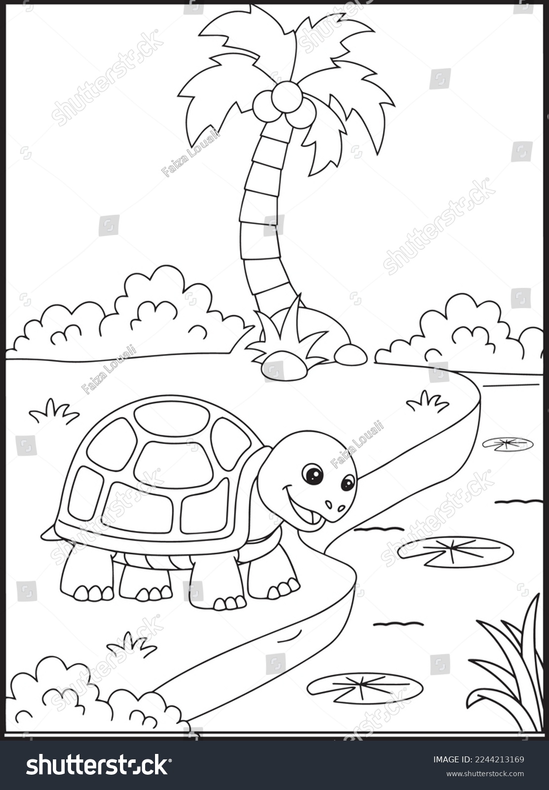 Reptiles coloring pages kids stock vector royalty free