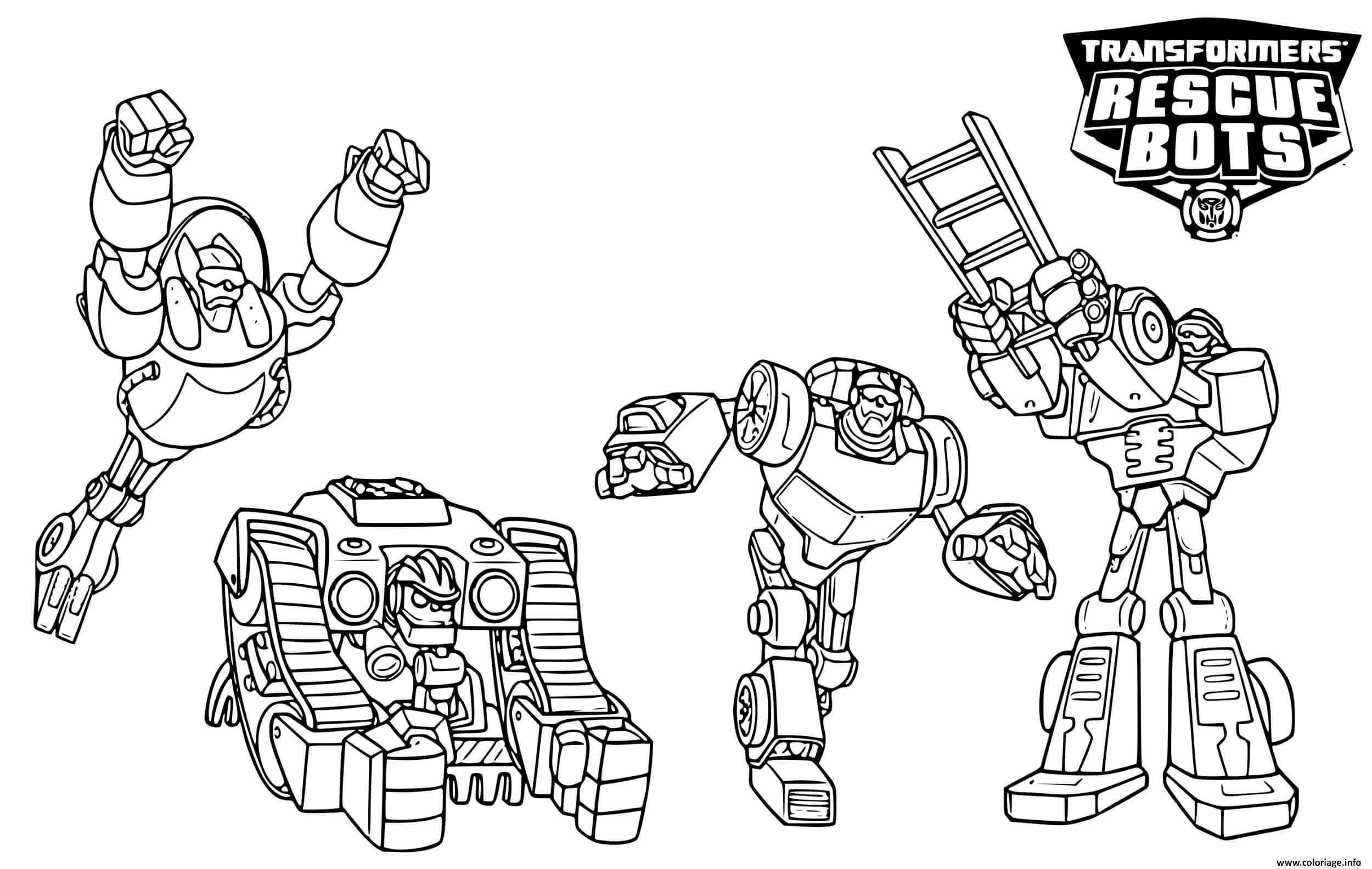 Transformers rescue bots characters coloring pages dessin transformers ã imprimer