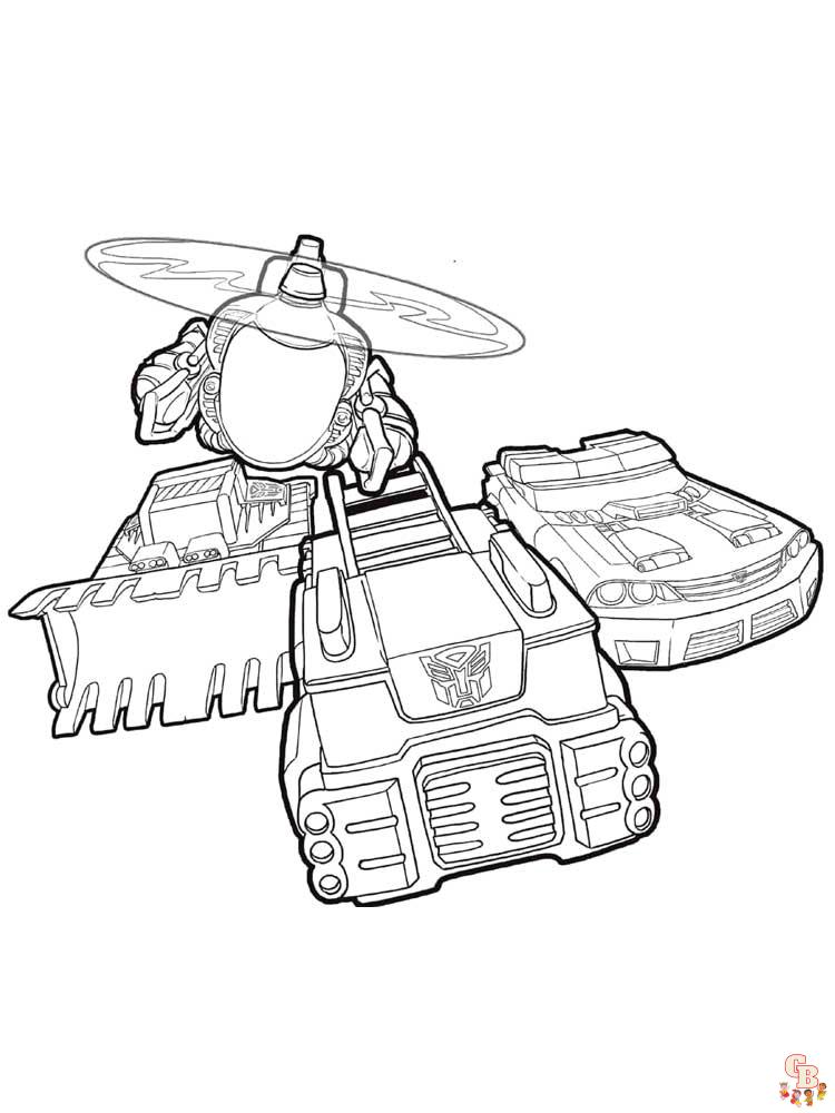 Rescue bots coloring pages free printable and easy to color