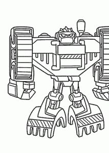 Boulder bot coloring pages for kids printable free