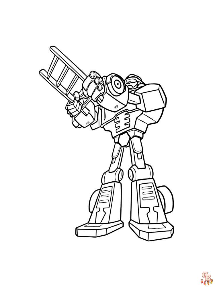 Rescue bots coloring pages free printable and easy to color
