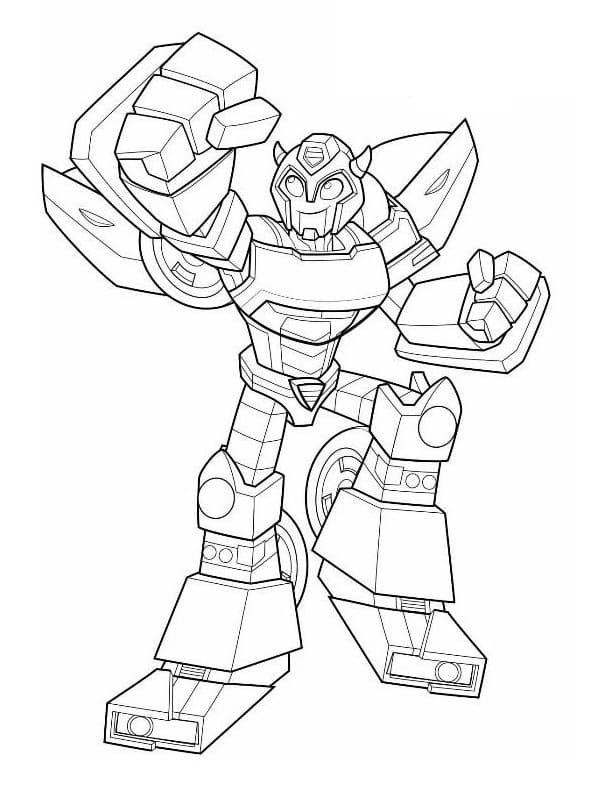 Rescue bots bumblebee fãrbung seite