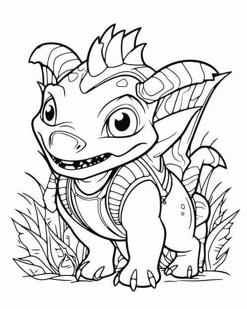 Page dragons coloring book edition images