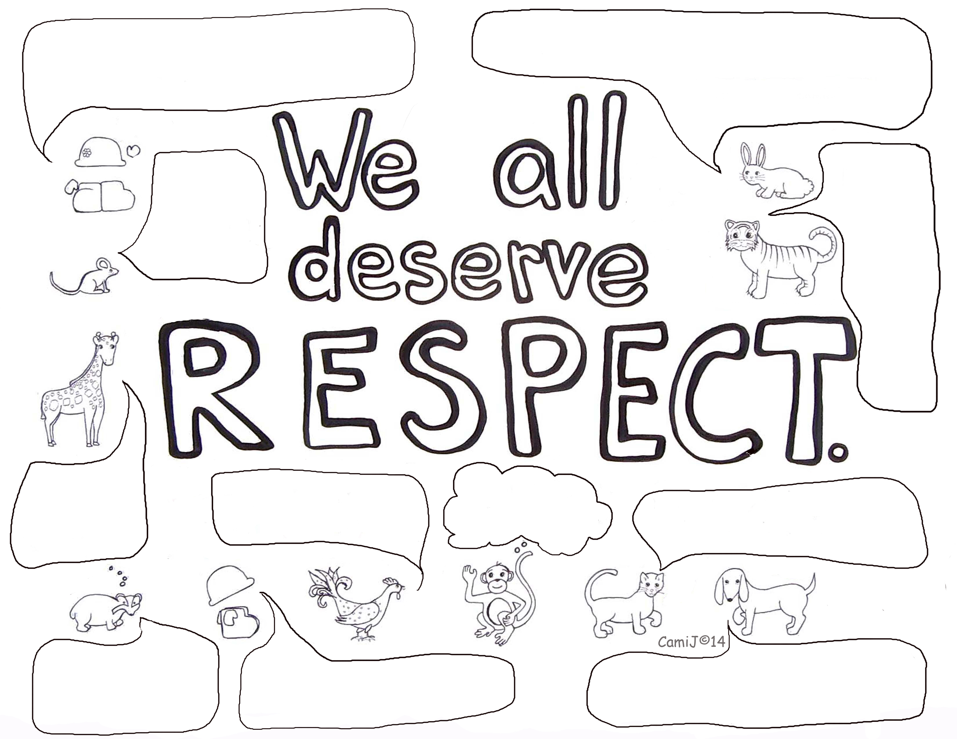 Posters self control diversity respect empathyresponsibiity safety assertion diversity