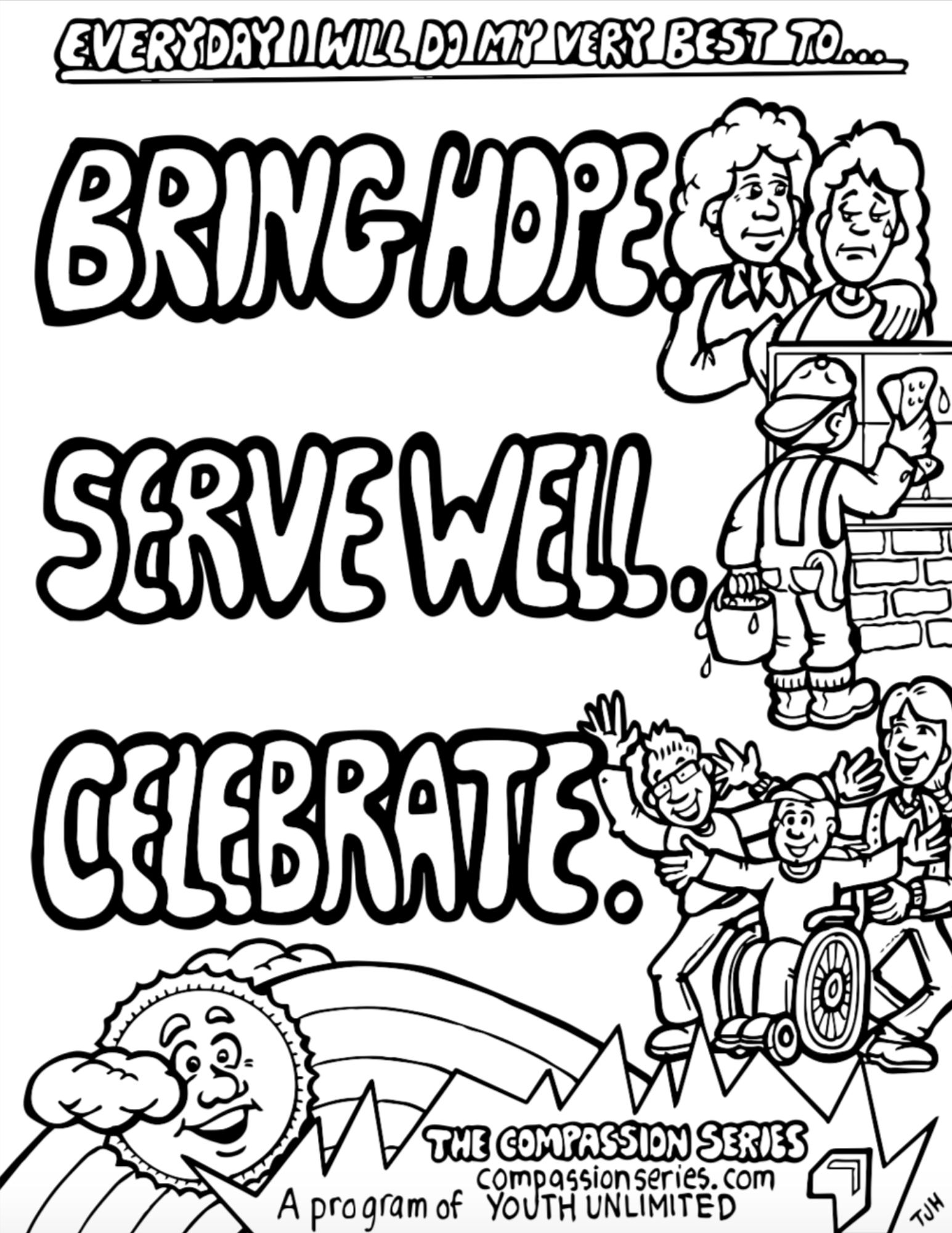 Cs colouring pages passion series