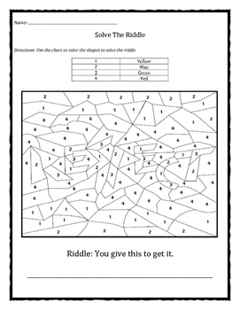 Character character education respect solve the riddle coloring sheet