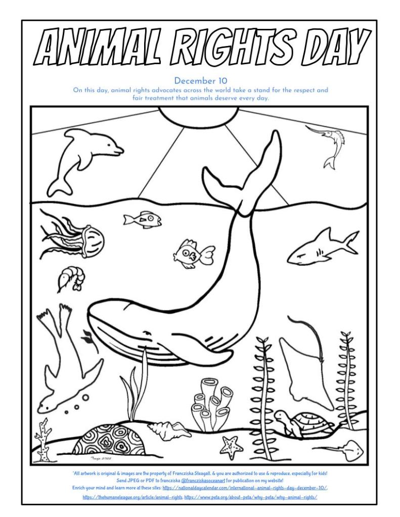 Free coloring sheets â francziskas ocean art