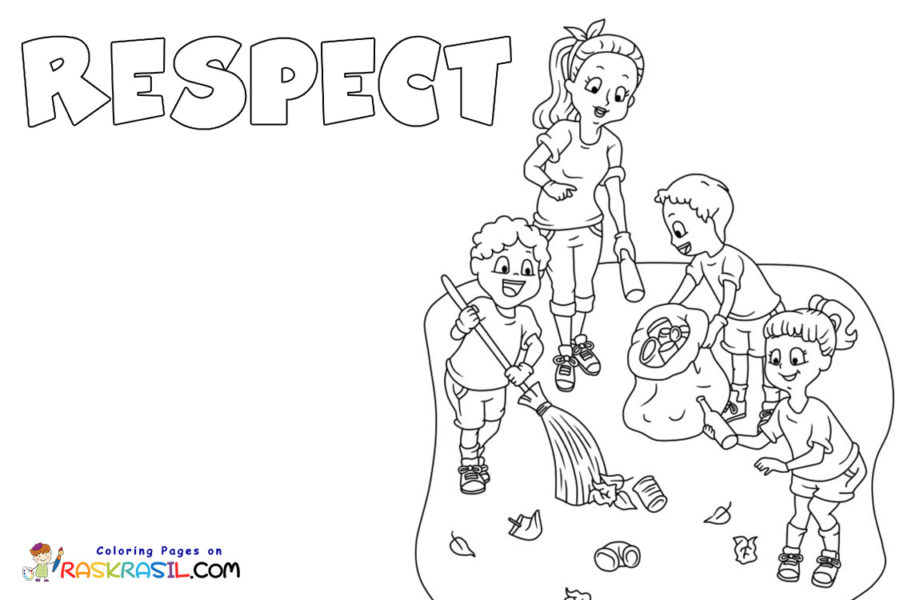 Respect coloring pages
