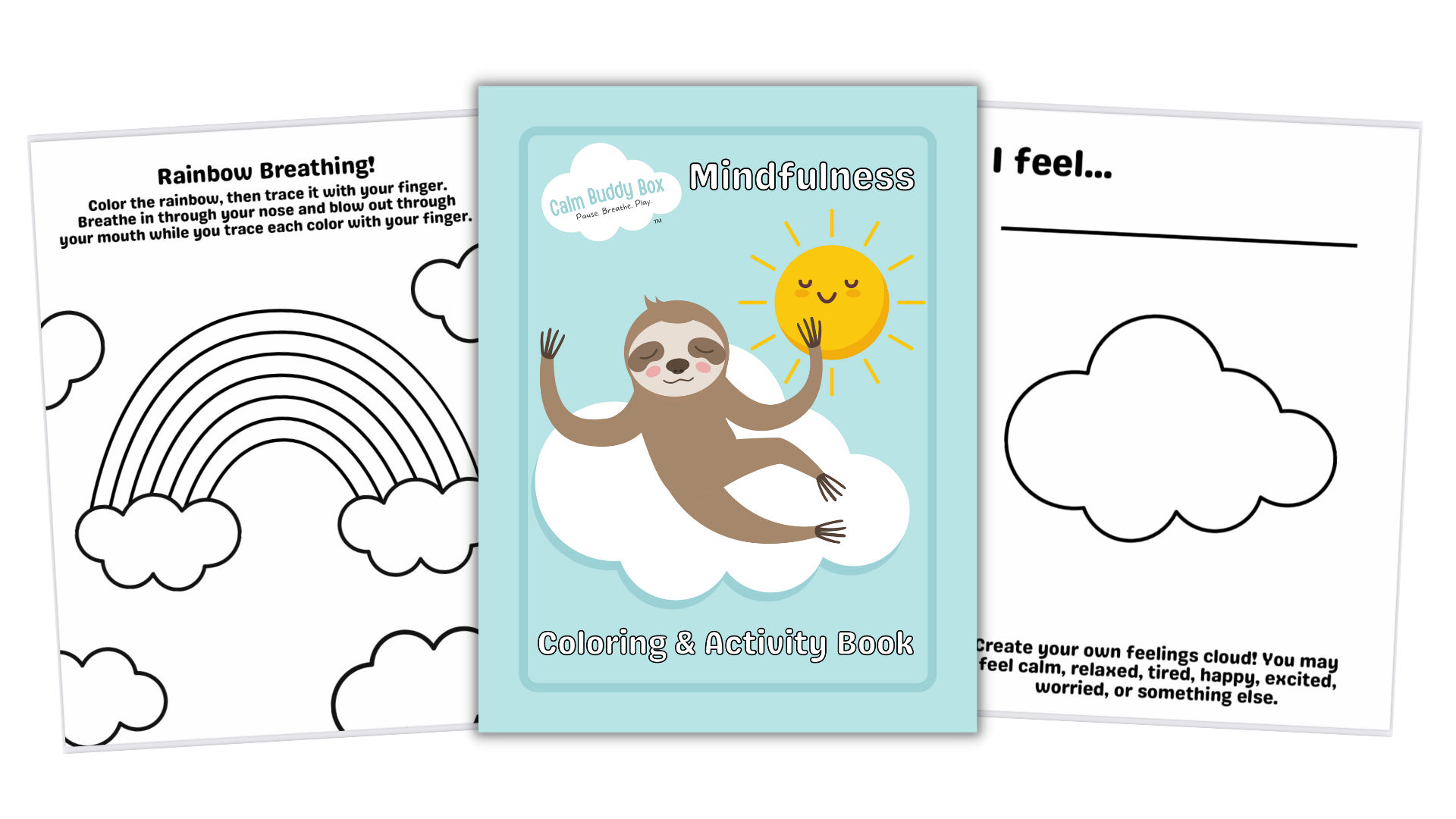 Calm buddy box mindfulness coloring activity book â