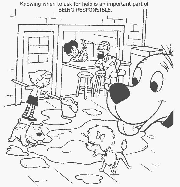Best clifford coloring pages for kids