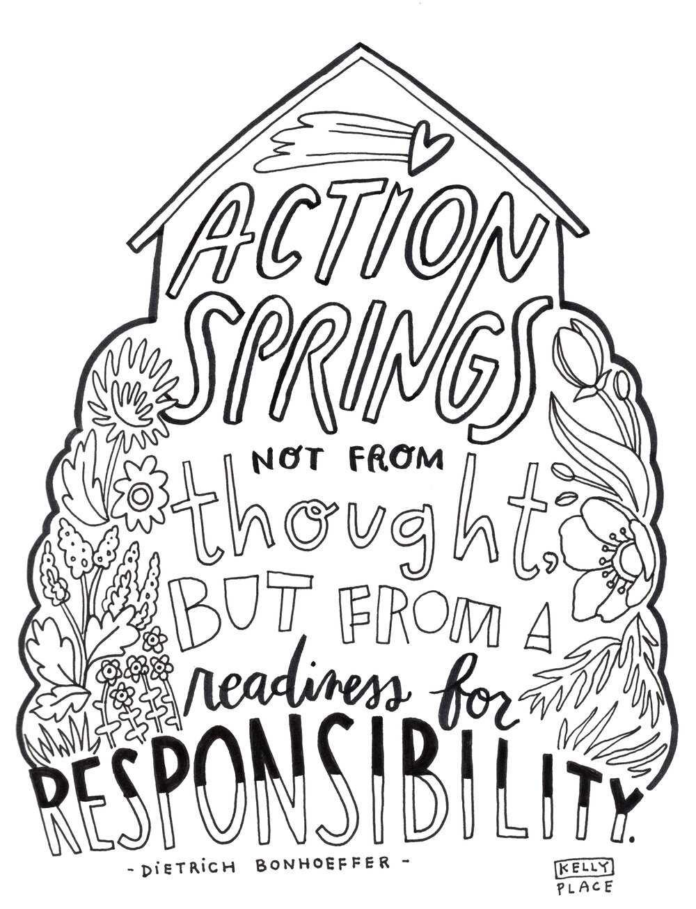 Coloring pages â kelly place illustration design