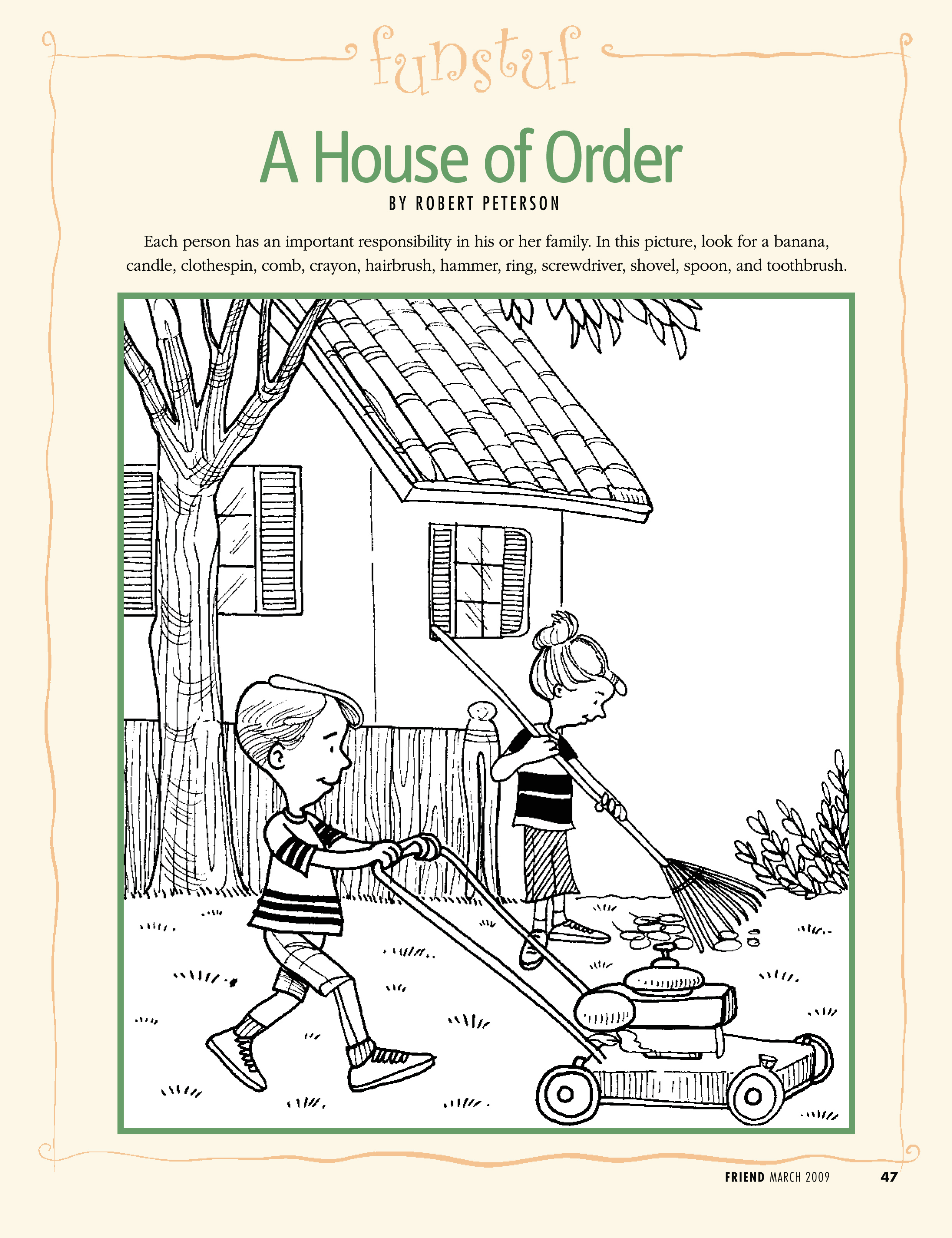 Family responsibility lds lesson ideas