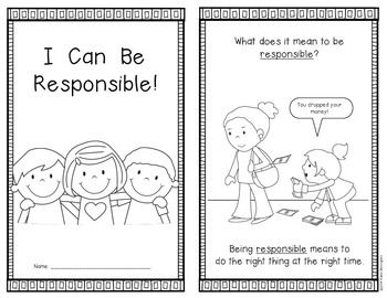 I can be responsible social studies emergent reader kindergarten first grade emergent readers kindergarten teaching social studies social studies