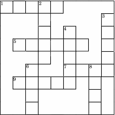 Easter crossword puzzle kids activity