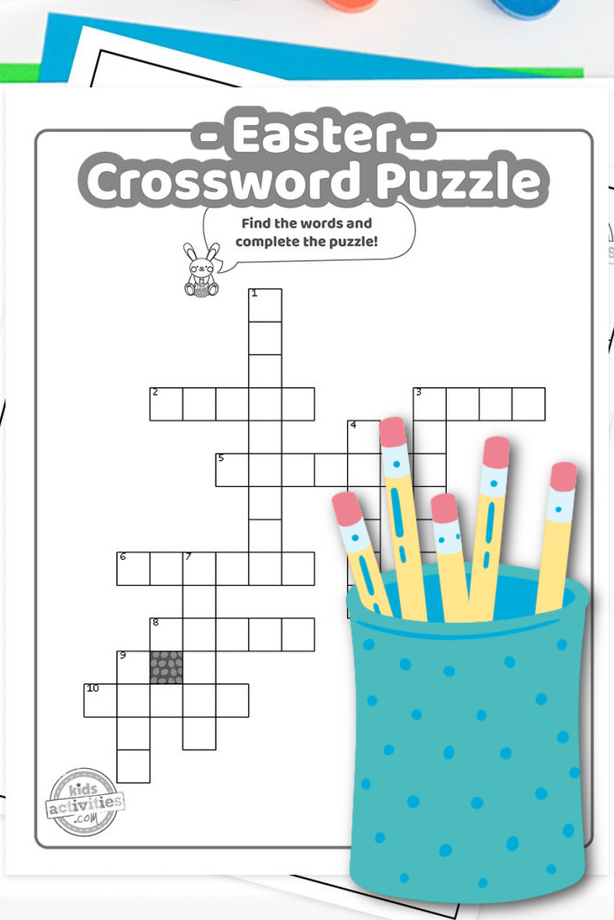 Easy easter crossword puzzle for kids kids activities blog