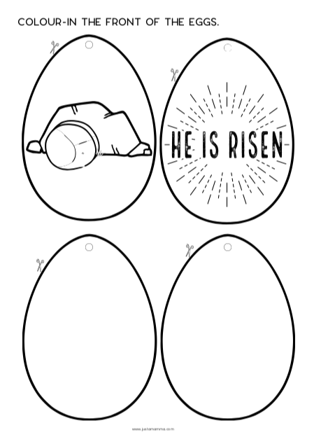 Free resurrection eggs printable local easter finds
