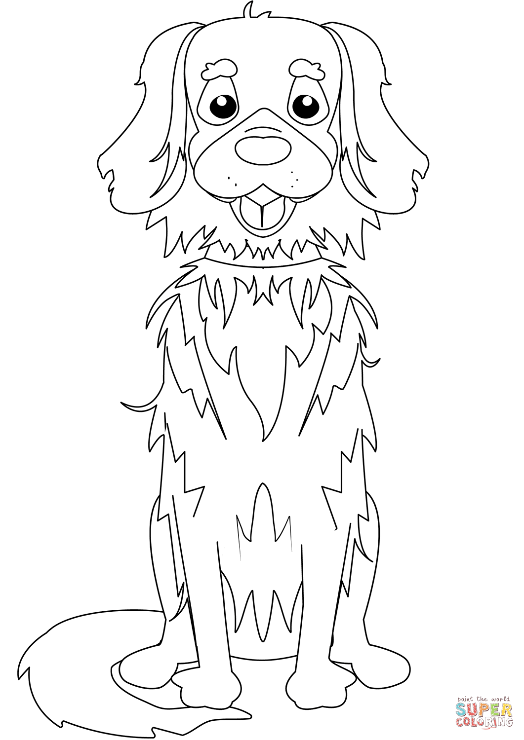 Retriever coloring page free printable coloring pages