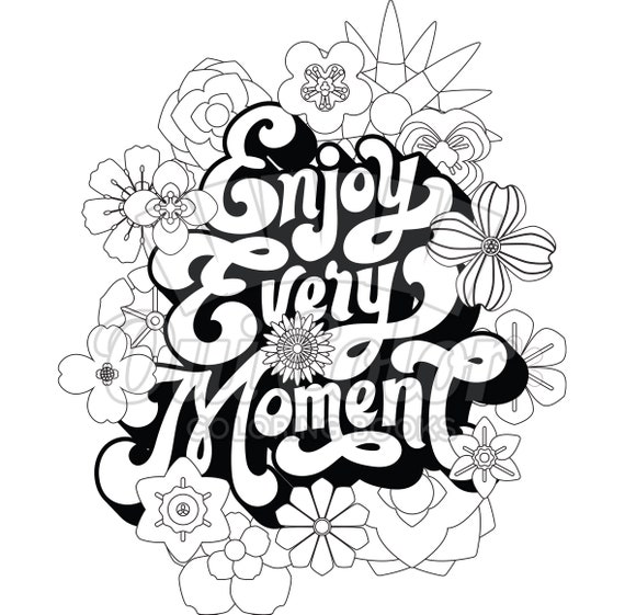 Vintage retro s s style adult coloring page love peace coloring pack no