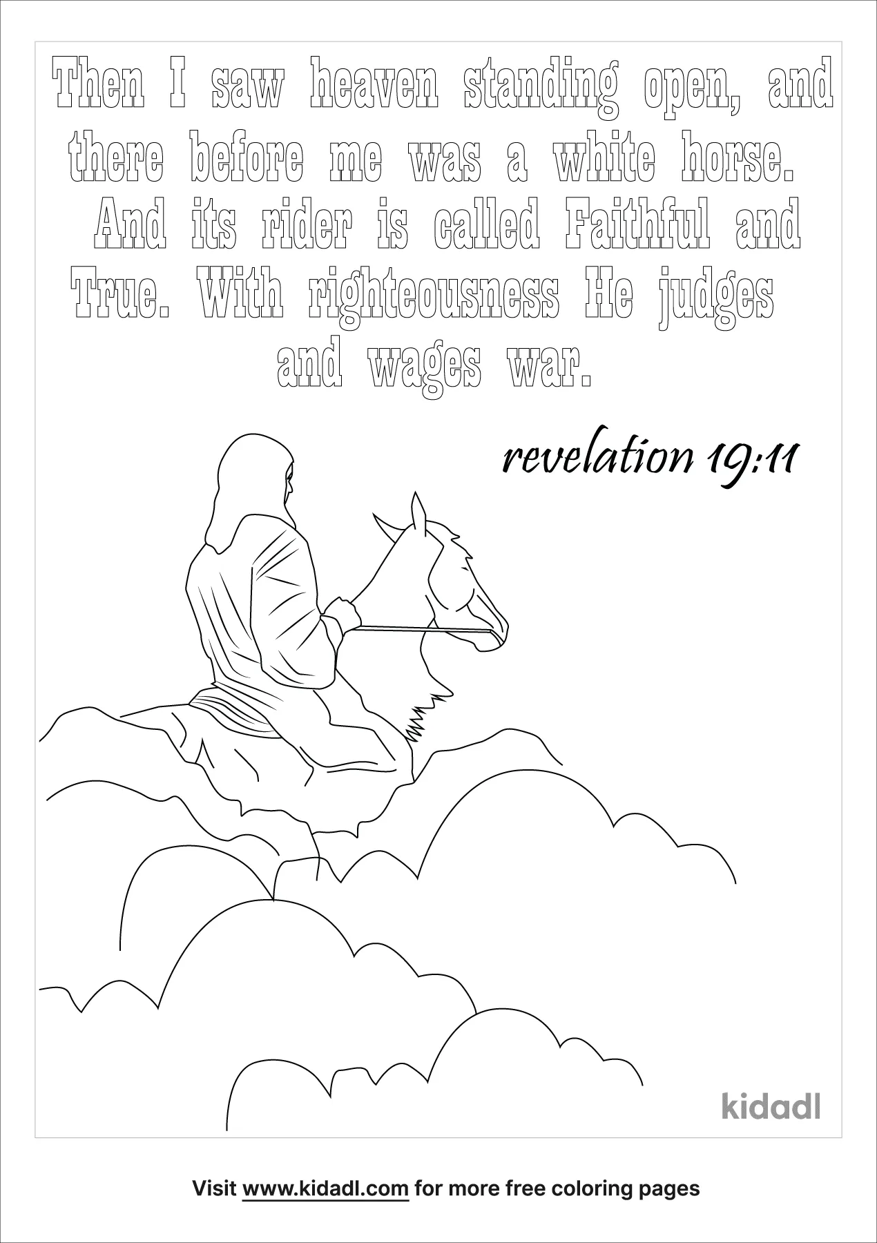 Free revelation coloring page coloring page printables