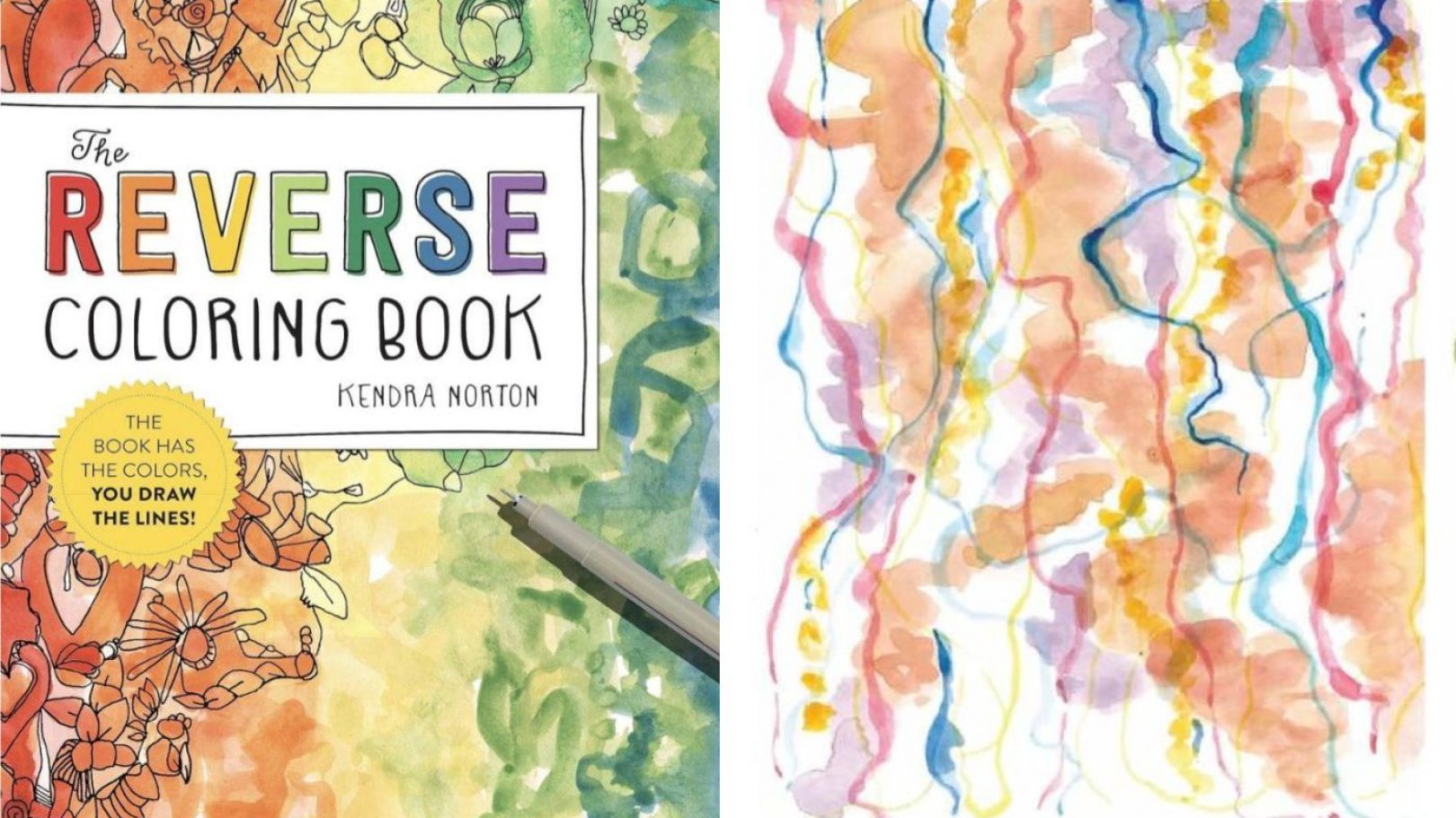 What is a reverse coloring book people loved them in