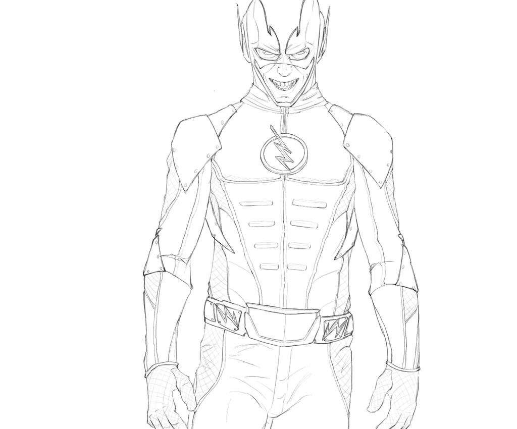 Reverse flash fan art by hellacolyte on