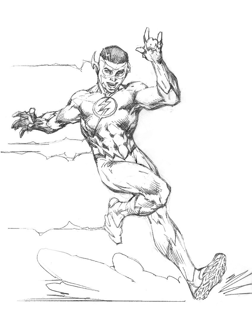 Jim lee on x kid flash pencils dcrebirth dcics httpstcoclecxndwo x