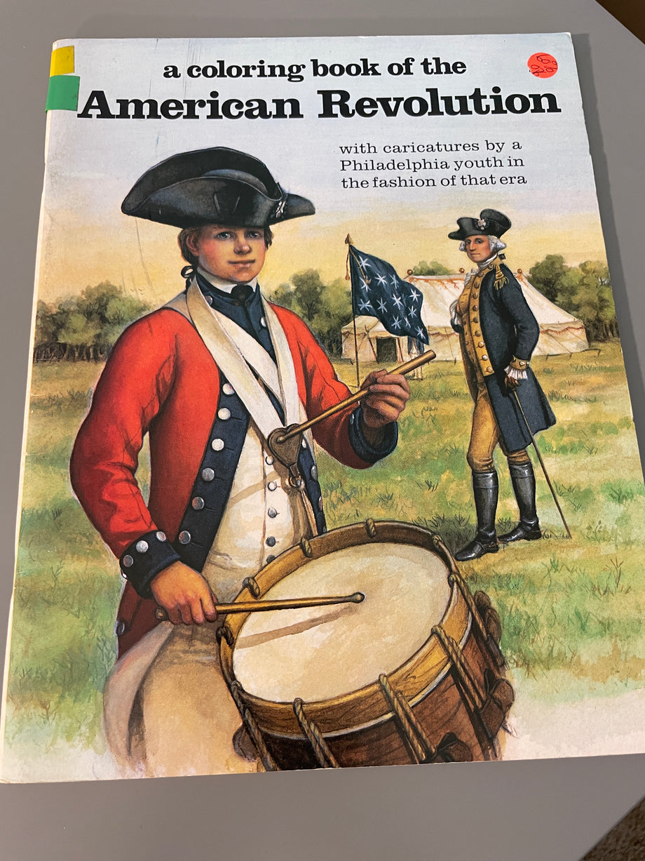 A coloring book of the american revolution pages unused see pics â ex libris used books