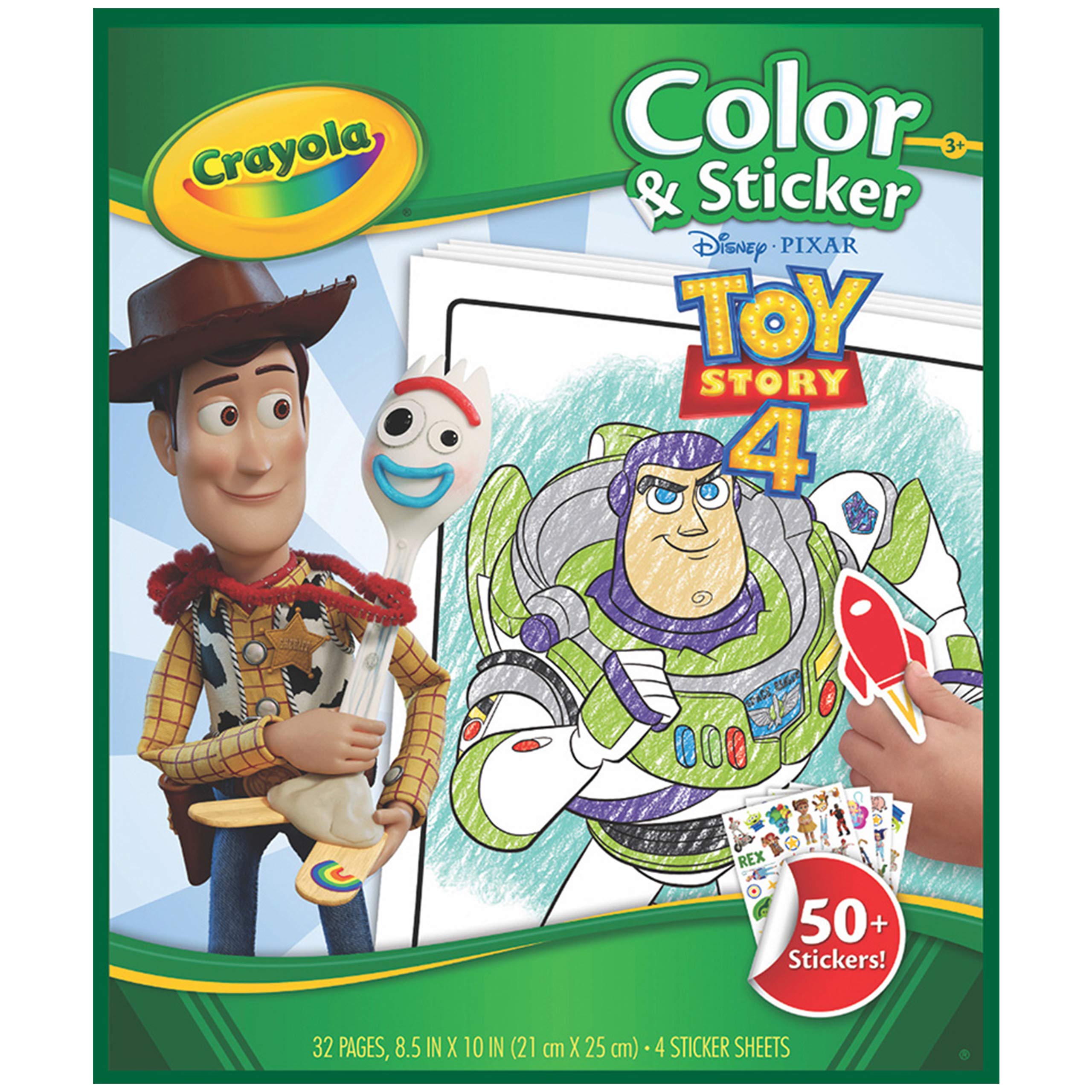 Crayola toy story coloring pages stickers kids at home activities gift for kids age toys games