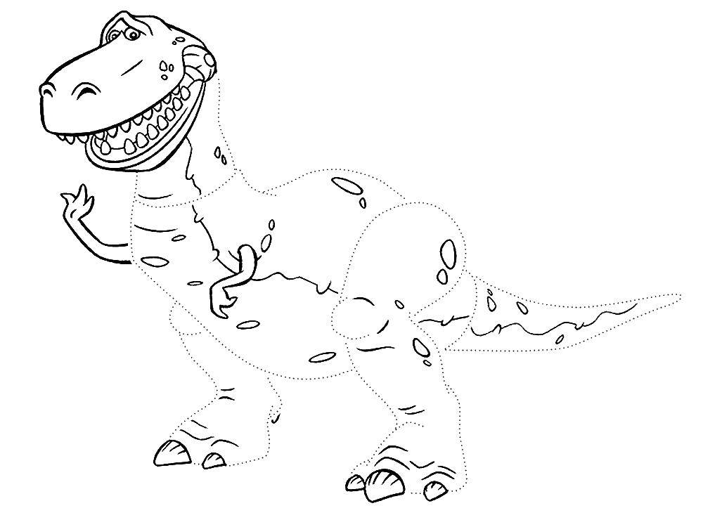 Online coloring pages coloring dinosaur rex coloring