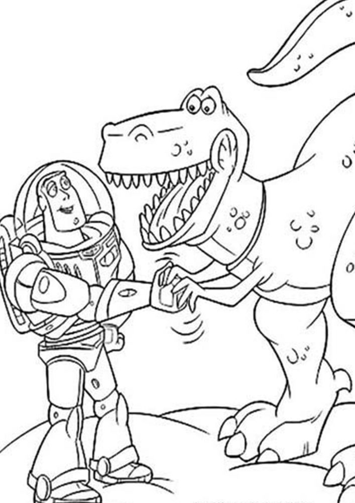 Free easy to print toy story coloring pages