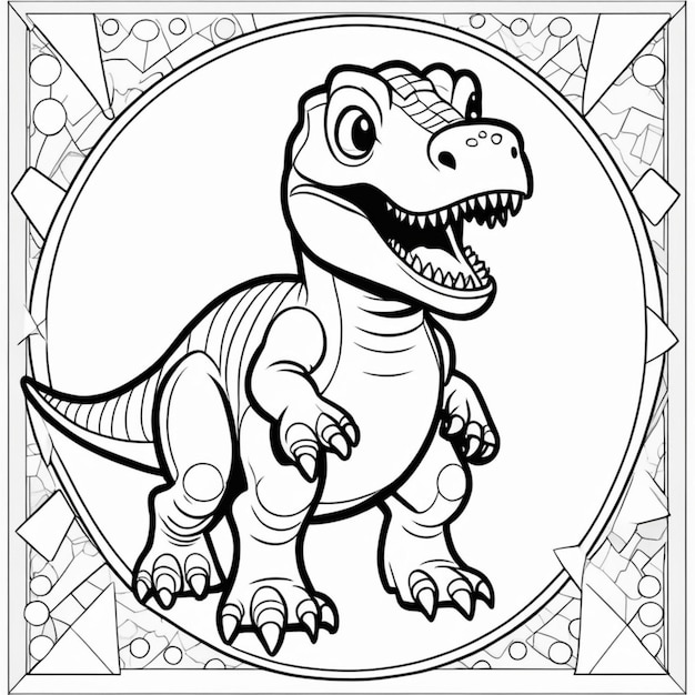 Page t rex coloring sheet images