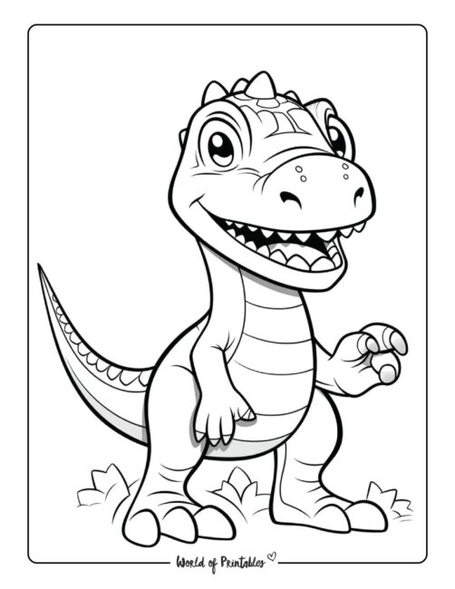 T rex coloring pages