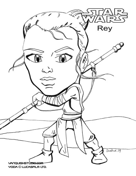 New coloring page â rey vanquish studio