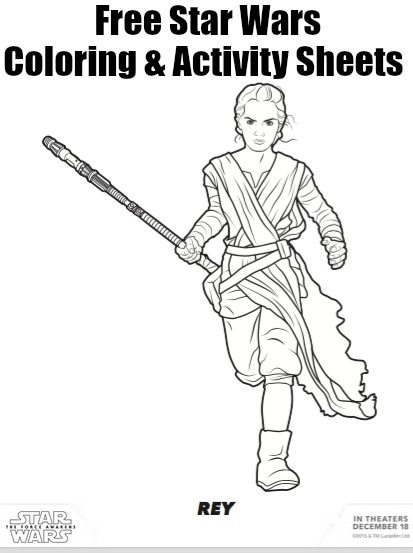 Star wars the force awakens coloring sheets