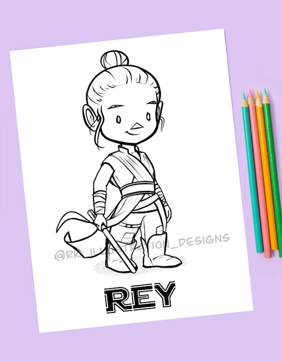 Star wars coloring pages for kids instant download