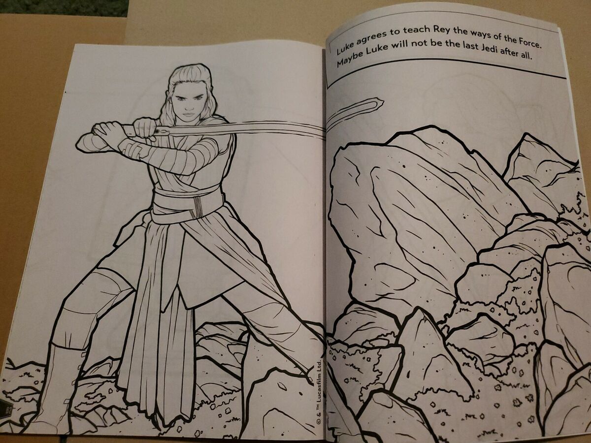 Disney star wars the last jedi jumbo coloring book